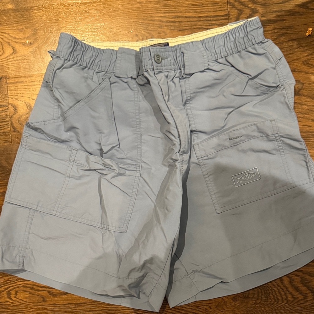 AFTCO Light Blue Cargo Shorts